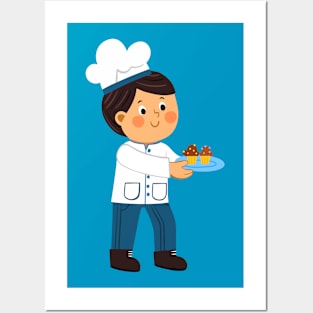 Little Chef T-Shirt For Kids Posters and Art